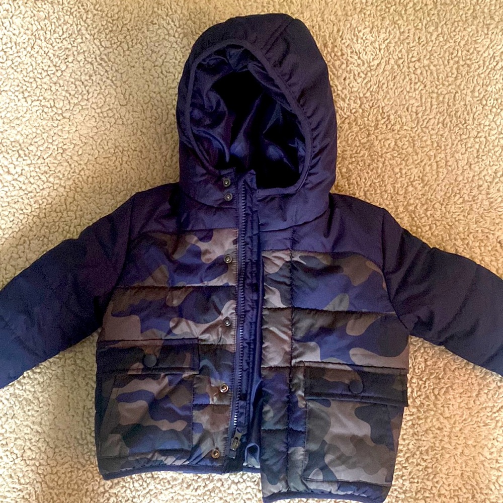 Navy/Camo Lilly Boys snow Suit